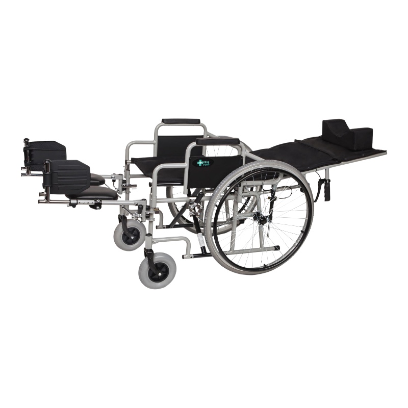 REHAFUND polohovateľný invalidný vozík YJ-011JA, 45cm, čierny 